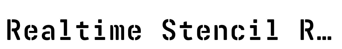 Realtime Stencil Rounded Bold